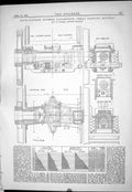 Old Print 1883 Four-Coupled Express Train Great Eastern Railway Worsdell 19th