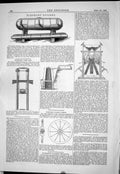 Old 1883 Elephant Boilers Machinery Worssam Cask Lift Pichler Buchana Victorian