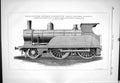 Old 1883 Four-Coupled Train Locomotive Great Eastern Railway Worsdell Victorian