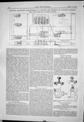 Old Print 1883 Arrangement Engines Boilers Electric Lighting Davey Paxman 19th