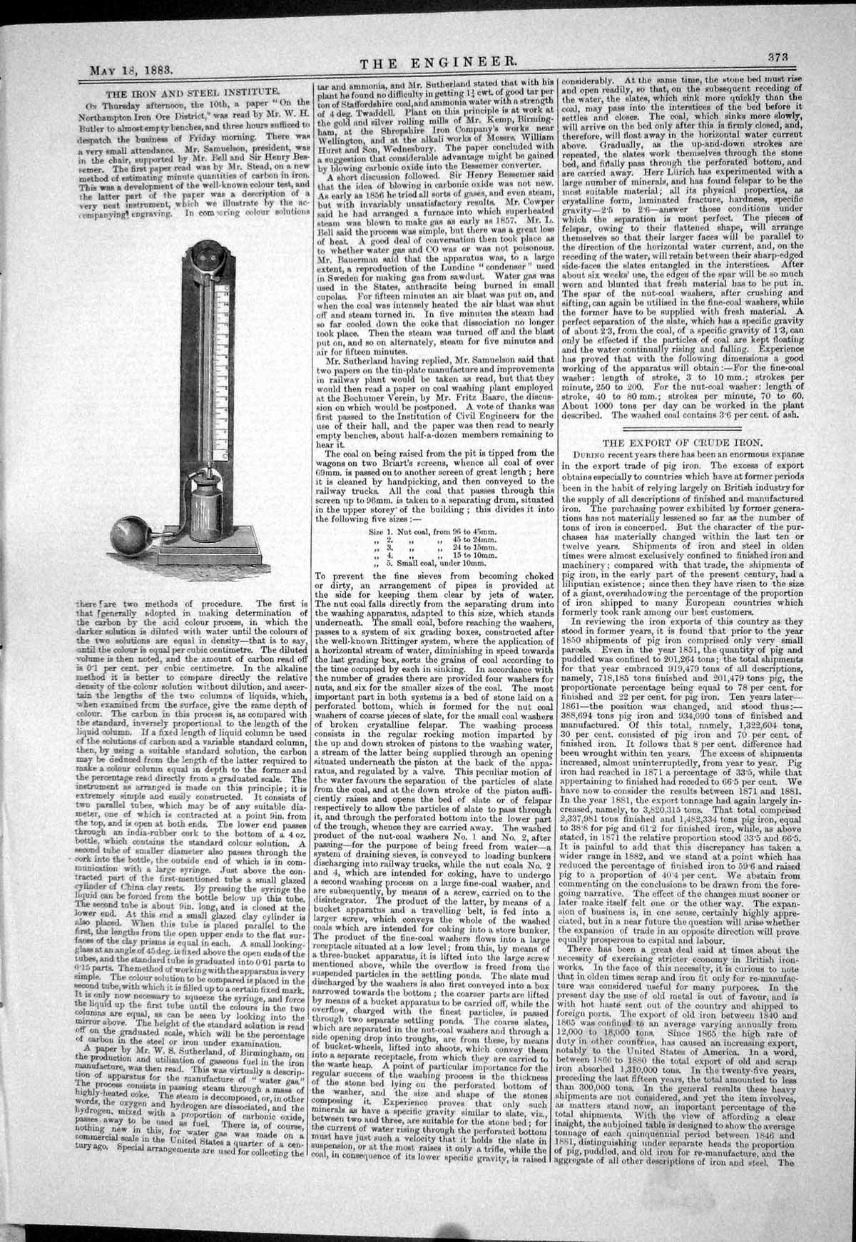 Antique Print Engineering 1883 Iron Steel Carbon Tube Sutherland Birmingham