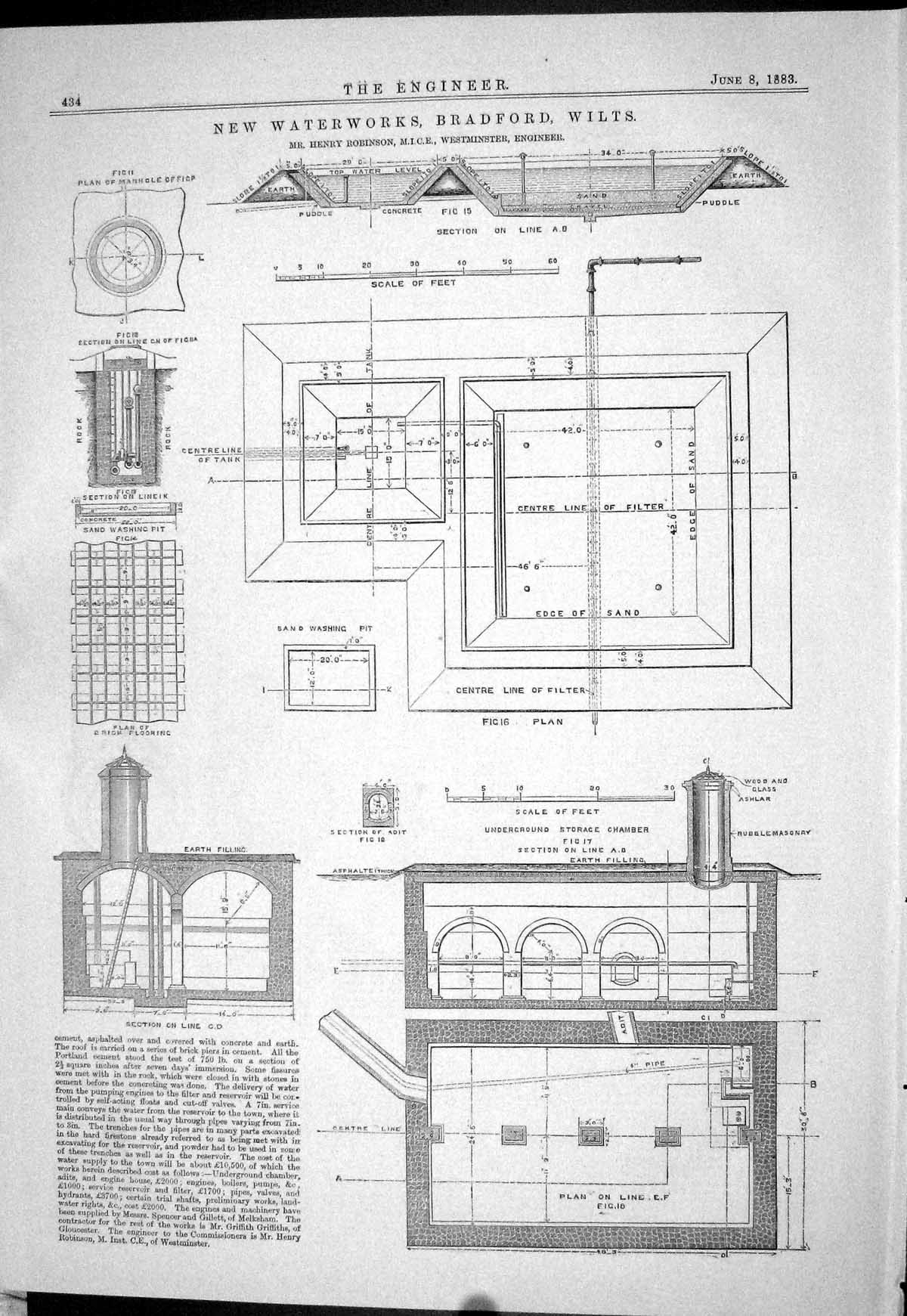 Old 1883 Waterworks Bradford Henry Robinson Westminster Architecture Victorian