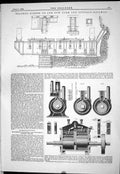 Old 1883 Bracket Girder New York Buffalo Railway Pinchbeck Rotary Eng Victorian