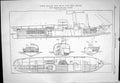 Old Engineering 1883 Twin Screw Tug Boat River Rhine Sachsenberg Ross Victorian