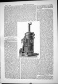 Antique Old Print 1883 Ruston Proctor Fishing Smack Capstan Engine Machinery