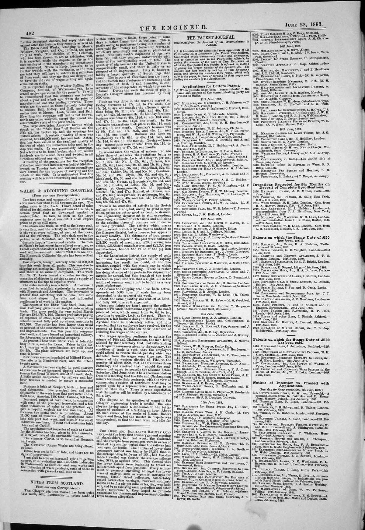 Old Engineering 1883 Patents Jensen Log Roller Kilne Martin Fuller Dy Victorian