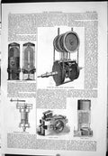 Antique Print 1883 Hen Brook Boiler Machine Field Blake Wicksteed Berryman 19th