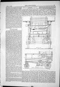 Old Mantle Single Crank Thrashing Machine Engineering 1883 Agricultur Victorian
