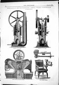 Antique Old Print 1883 Metal Trades Robinson Hot Engine Bennie Hart Machinery