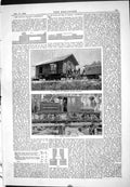 Antique Print 1883 Moving American Railway Station Logging Locomotive Train