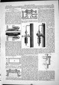 Old Print 1883 Chicago Railway Explosion Plan Bridge River Thames London 19th