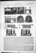 Old Engineering 1883 Stewart Differential Blower Exhauster York Machi Victorian