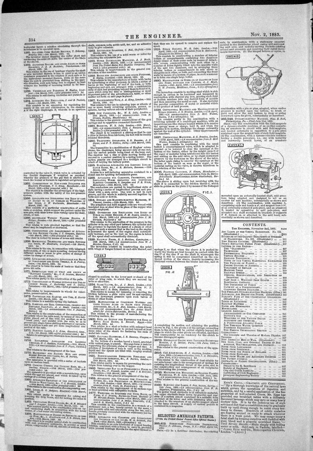 Antique Old Print 1883 Railway Frogs Haddan Tuckett Gas Regulator Ball Simon