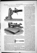 Antique Old Print Radial Drilling Machines 1883 Collier Spring Hammer Handle