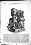 Old Engineering 1883 Compound Engines S.S. Ship Devon Stevenson Prest Victorian