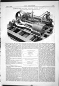 Old Print 1883 Compound Engine Indian Railways Vernon Ewens Tozer Tubing 19th