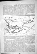 Old Engineering 1884 Map Manchester Ship Canal Railways Training Wall Victorian