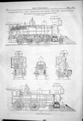 Old Engineering 1884 Consolidation American Engines Chicago Burnham P Victorian