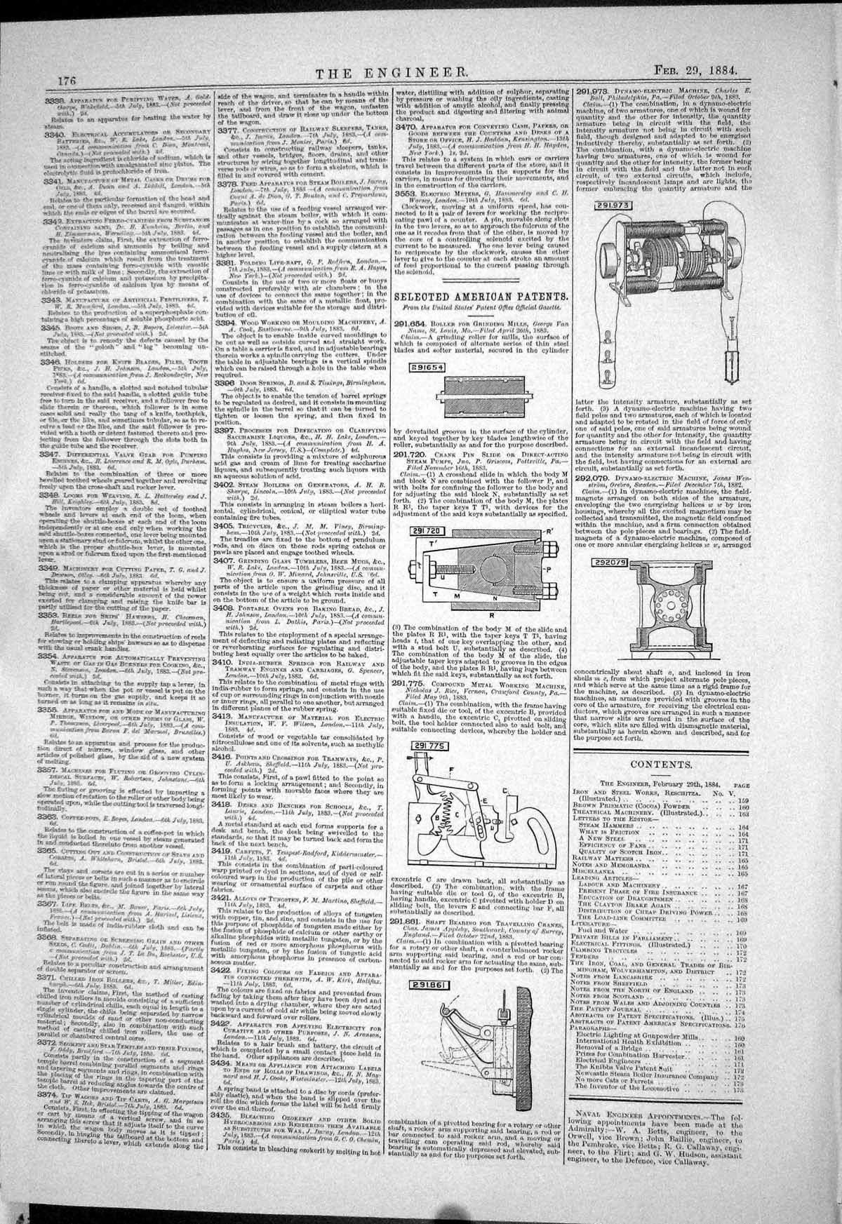 Old American Patents Louis Rice Appleby Dynamo Wenstrom Engineering