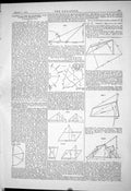 Antique Print Engineering 1884 Graphics Calculations Drawing Lines Diagrams