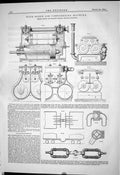 Old Print 1884 High Speed Air Compressing Machine Dubois Francois Seraing 19th