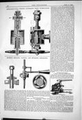 Old Print 1884 Schonheyder Visible Automatic Drop Lubricator Morris Gear 19th