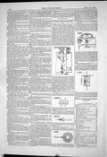 Antique Old Print 1884 American Patents Hendrick Landus Herman Gruson Dennis