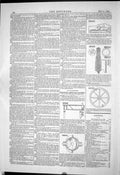 Antique Print 1884 American Patents Lenril Davis Engine Durell Bates Table 19th