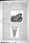 Antique Print *6230 Mechanical Aspects Steam Trawling Cruise Smack 1883 Net