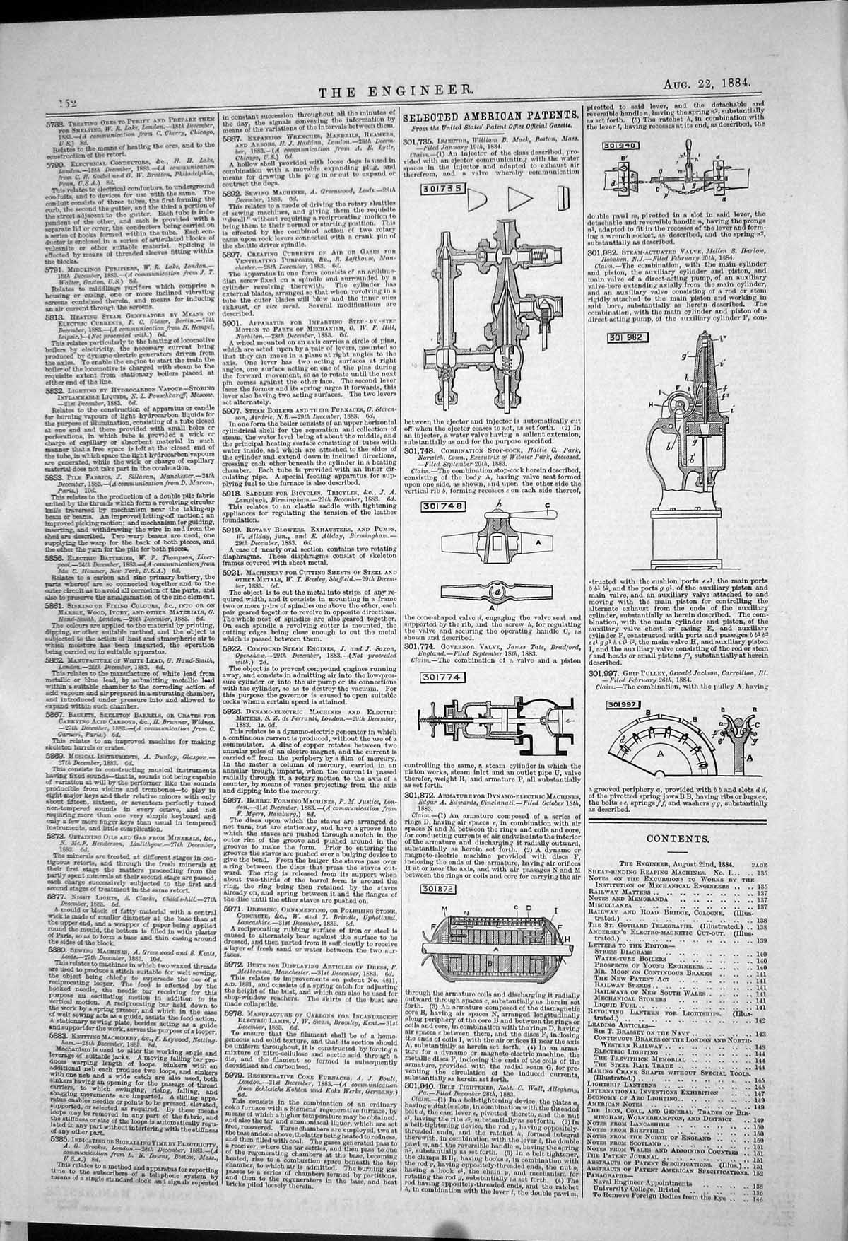 Old *6064 American Patents Injector Mack Combination Stop-Cock Park T