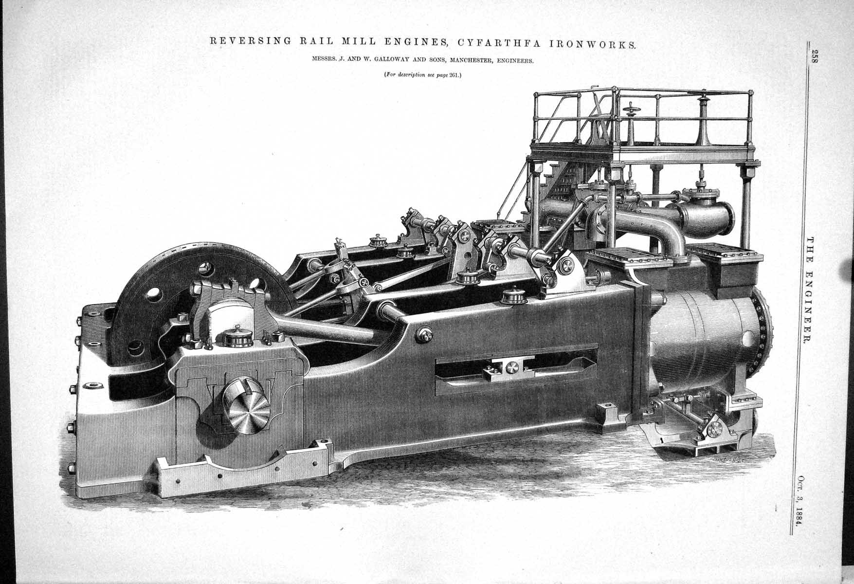 Old *6130 1883 Reversing Rail Mill Engines Cyfarthfa Ironworks Gallow