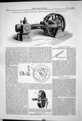 Old *6278 Straight Line Engine Philadelphia Exhibition 1883 Mark Line
