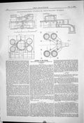 Old Print Regenerator Furnace Blochairn Works 1883 Letters Editor Rocket 19th