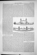 Old 1883 Civil Engineers Swing Bridge Tower Hill Bascule Thames Propo Victorian