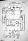 Old *6116 1883 150-Ton Crane Abouchoff Steel Works Plan Easton Anders