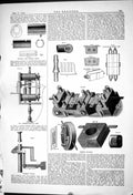Old *6292 Thomson Clutch Lamp Boxes Hedge Cut-Outs Straight Line 1883