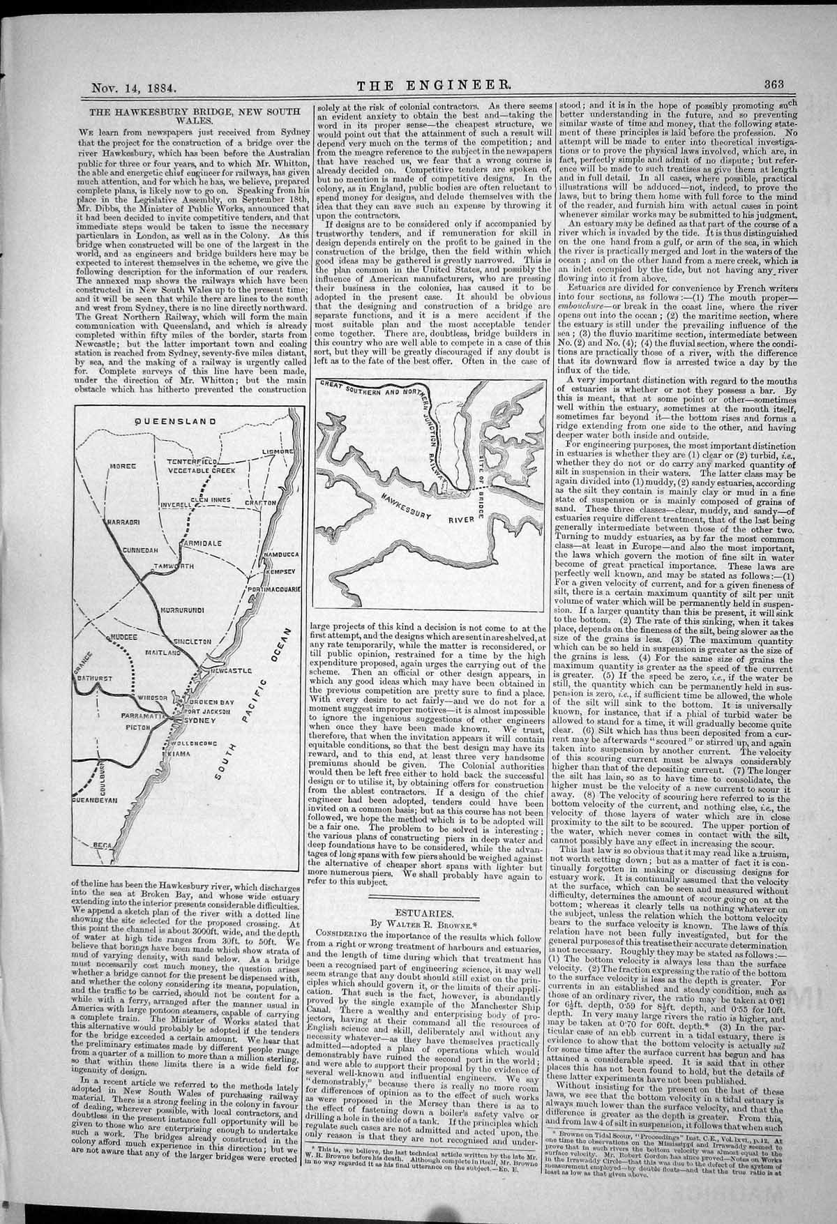 Old *6180 Hawkesbury Bridge Estuaries South Wales Roller Mill Vibrati