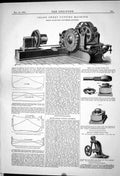 Old *6186 Howl Dusen Craven Manchester 1883 Crank Sweep Cutting Machi