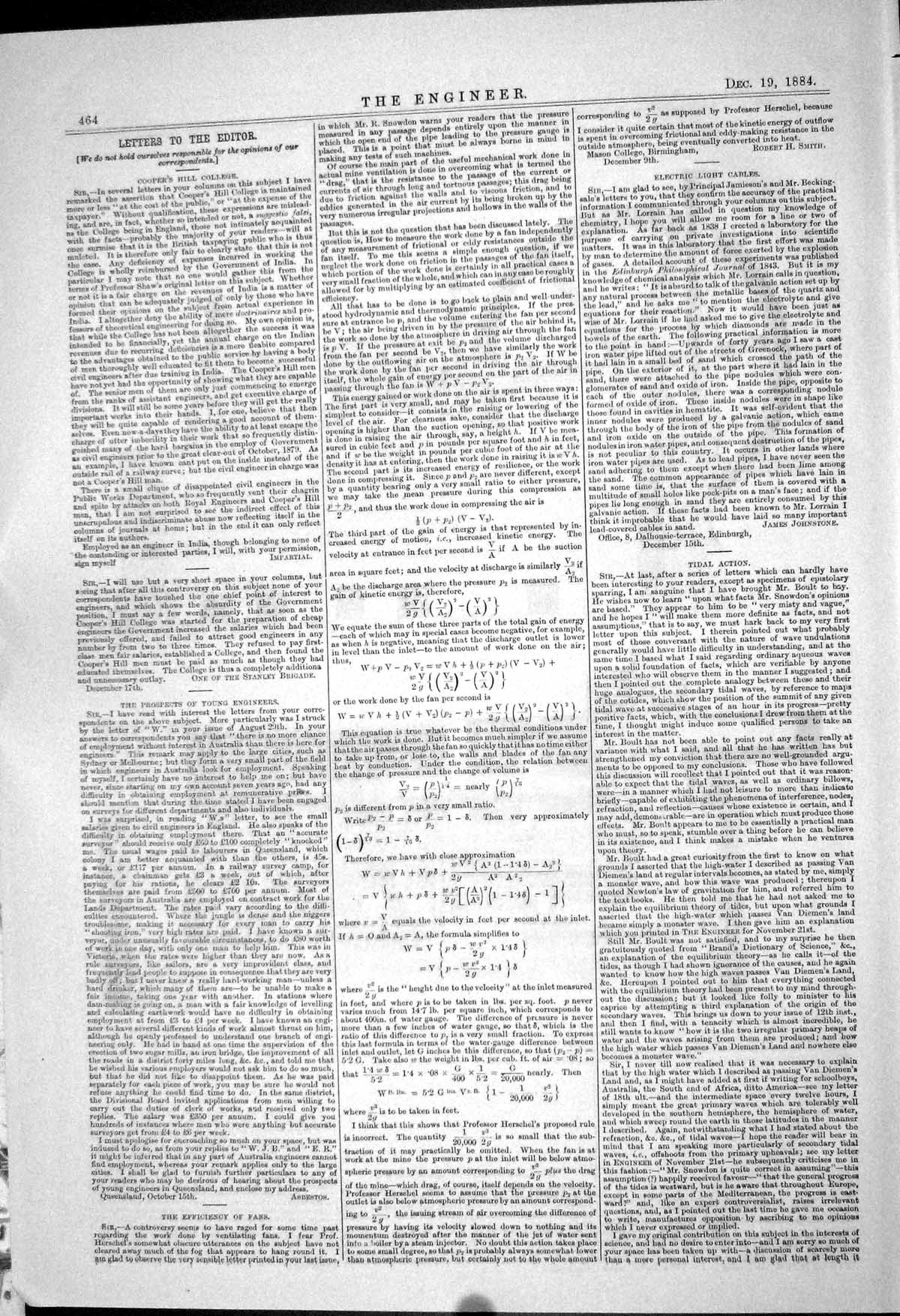 Old *6140 Compound Condensing Tandem Engines 1883 Messrs Simpson Piml