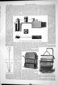 Old *6098 Diagrams Messrs Works Machinery 1883 Candle Moulding John S