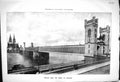 Old *6086 Bridge Rhine Cologne Photograph River Ink Engineering 1883