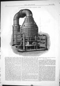 Antique Old Print 1885 Great Vacuum Sugar Pan Machinery Robert Deeley America
