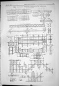 Antique Old Print Hooghly Bridge Details Girders 1885 Upper Diagonal Bracing