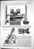 Antique Print 1885 Hydraulic Machinery Port Buenos Ayres Abbot Jigger Hoist