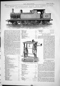 Old 1885 Tank Engine Metropolitan Traffic Eastern Railway Worsdell Sa Victorian