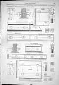 Old Contracts Open 1885 Rails Fastening Danish State Railways Plates Victorian
