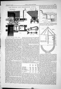 Old Print 1885 Ore Wagon Draw-Hook Athus Iron Steel Works Powder Magazine 19th