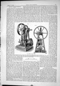 Antique Old Print 1885 Kriebel Steam Engine Machinery New Orleans Exhibition