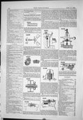 Old Print American Patents 1885 Ormsby Tenn Shane Pump Barnes Mann Riley 19th