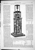 Antique Print Engineering 1885 Equitable Duplex Hammer Instrument Machinery